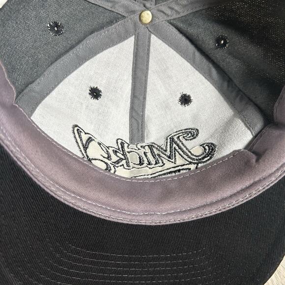 Vintage Disney Mickey Mouse Hat Snapback Cartoon Goofy Gray Black Wool Cap - Picture 5 of 8